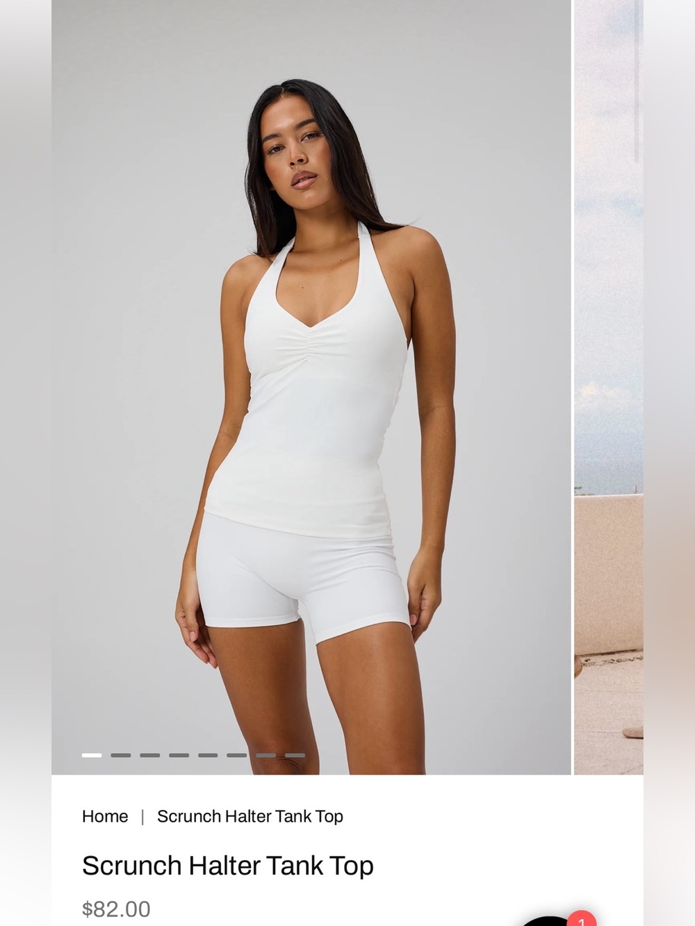 Exercere Scrunch Halter Tank Top